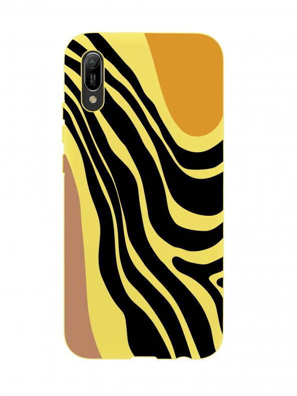 Huawei Y6 2019 Modern Art Premium Silikonlu Telefon Kılıfı - 4