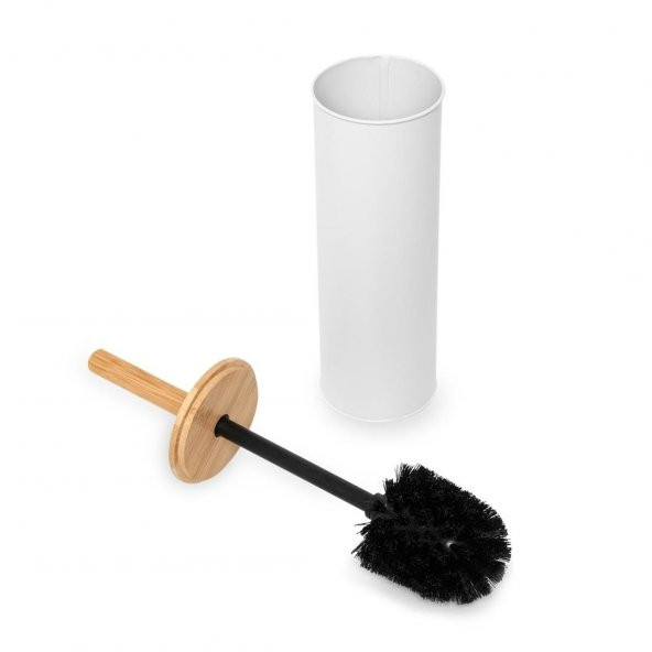 Hometarz Metal Bambu Sap Tuvalet Klozet Fırçası Temizlik Fırçası