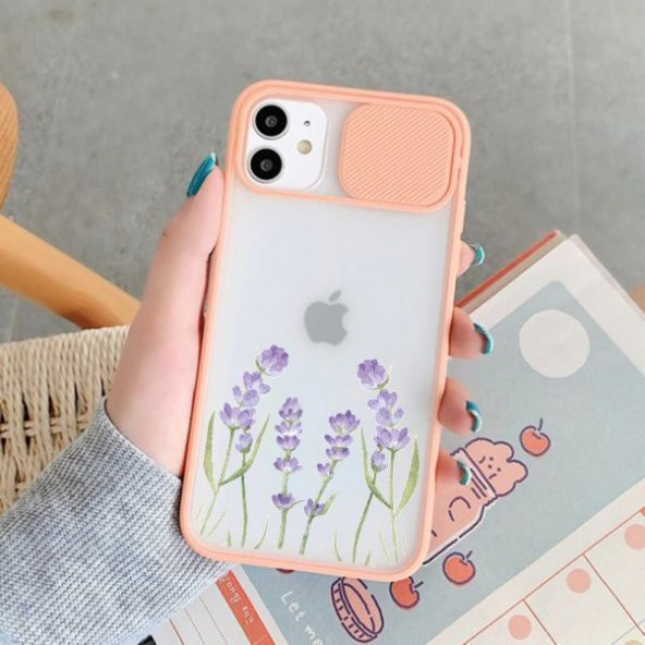 Çiçekli iPhone 11 Kamera Korumalı Telefon Kılıfı - 3
