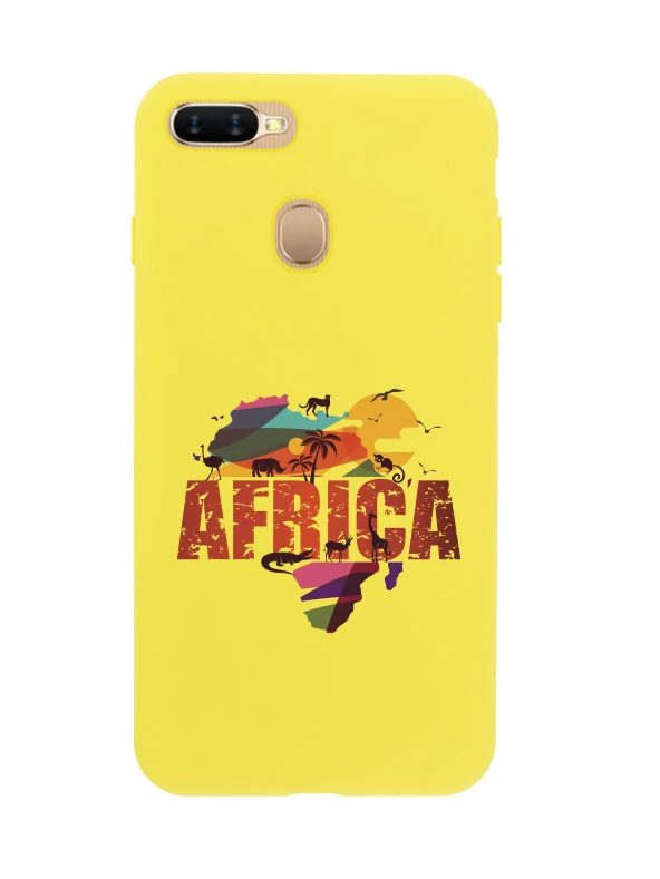Oppo AX7 Africa Premium Silikonlu Telefon Kılıfı ürün görseli 1