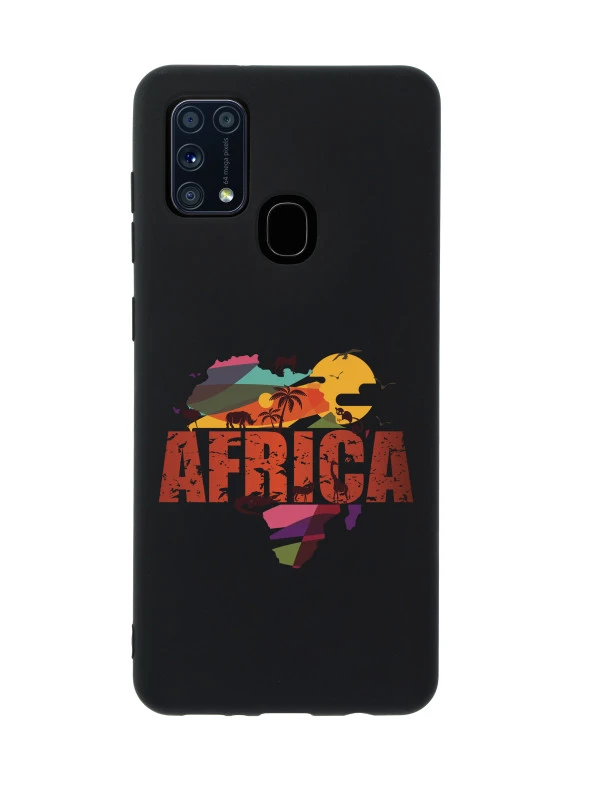 Samsung M21 Africa Premium Silikonlu Siyh Telefon Kılıfı ürün görseli 1