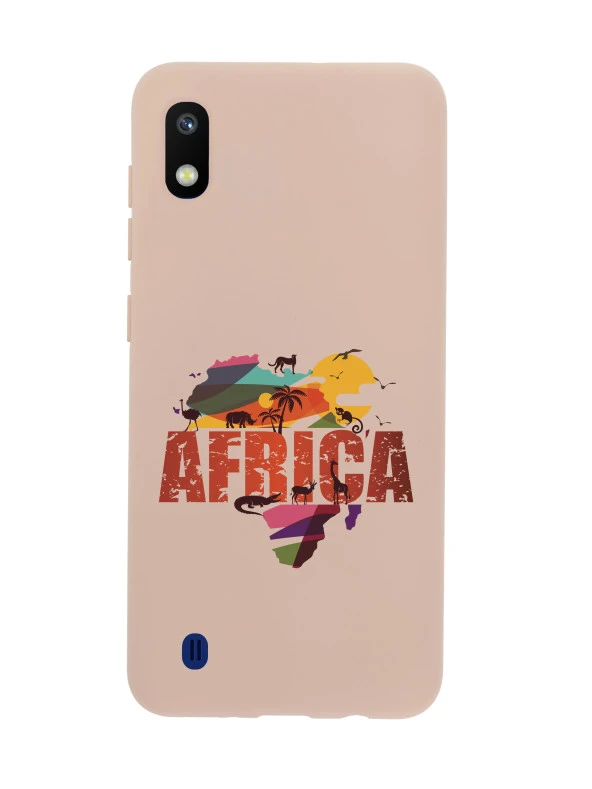 Samsung A10 Africa Premium Silikonlu Telefon Kılıfı