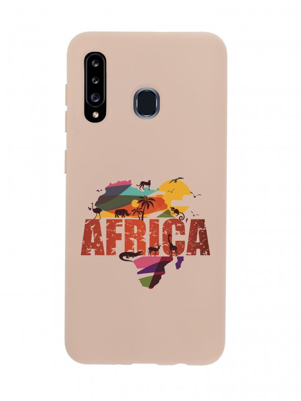 Samsung A20s Africa Premium Silikonlu Telefon Kılıfı - 2