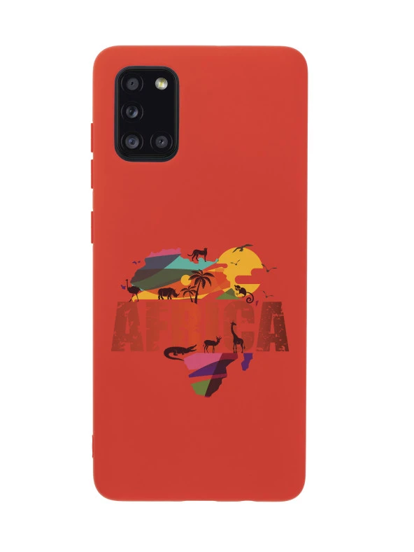 Samsung A31 Africa Premium Silikonlu Telefon Kılıfı - Resim 4