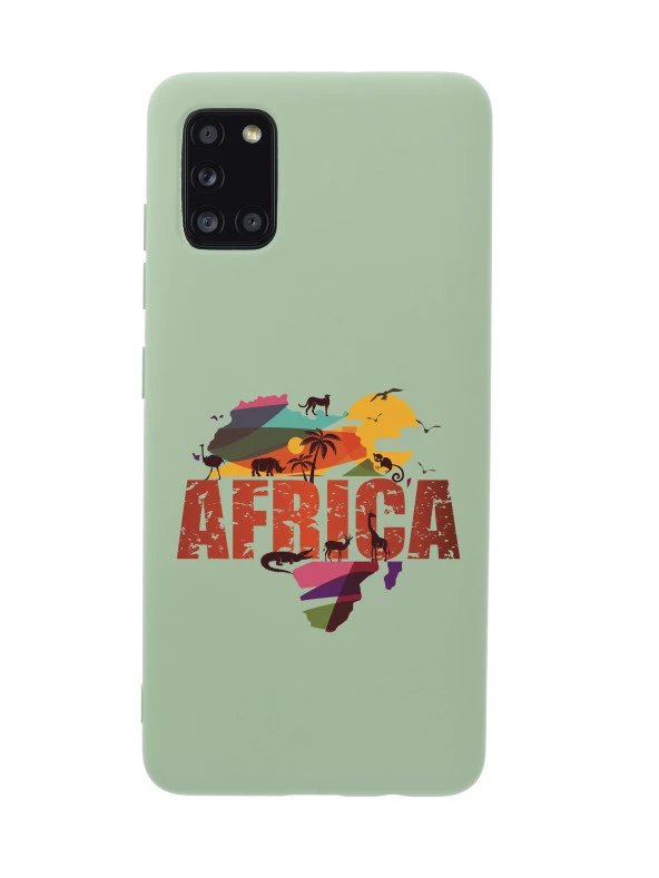 Samsung A31 Africa Premium Silikonlu Telefon Kılıfı - Resim 5