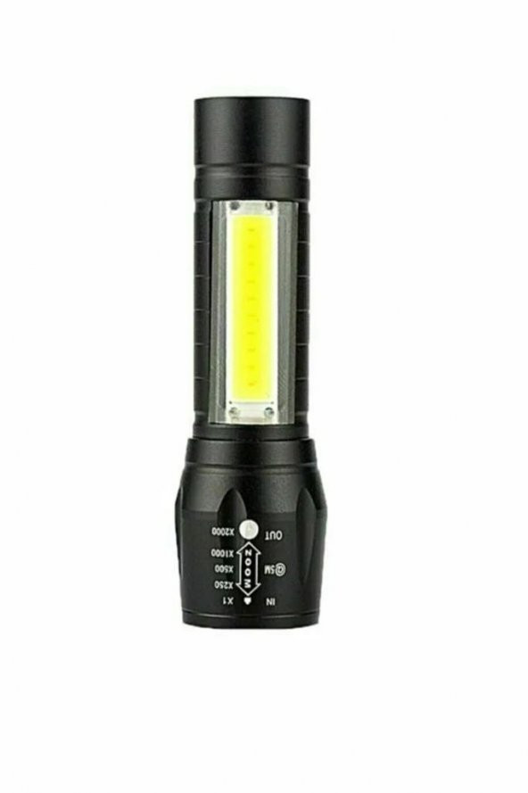 Ultra Güçlü Usb Şarjlı El Feneri Kutulu Kamp Feneri Avcılık Feneri - 4