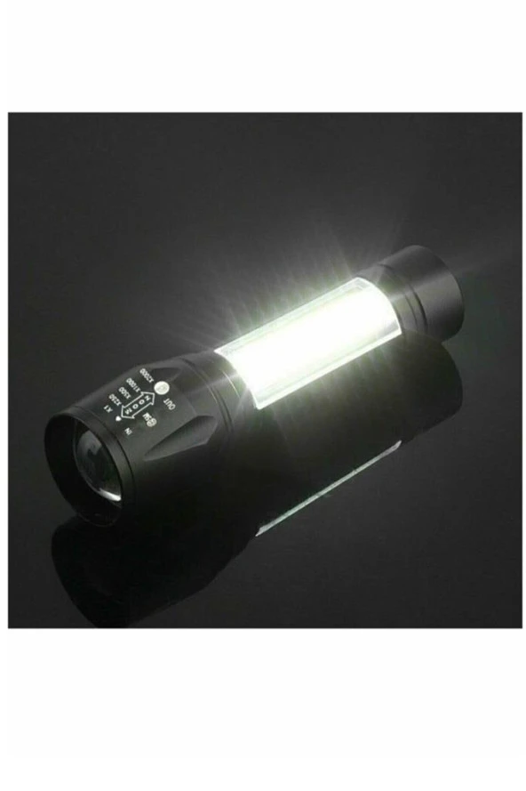 Ultra Güçlü Usb Şarjlı El Feneri Kutulu Kamp Feneri Avcılık Feneri - 3