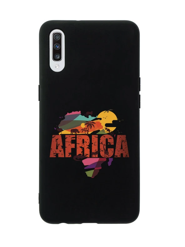 Samsung A70 Africa Premium Silikonlu Telefon Kılıfı ürün görseli