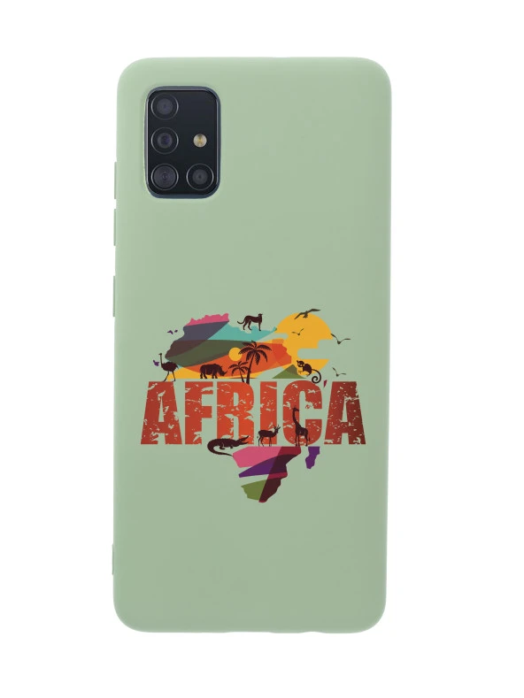 Samsung A70 Africa Premium Silikonlu Telefon Kılıfı - Resim 5