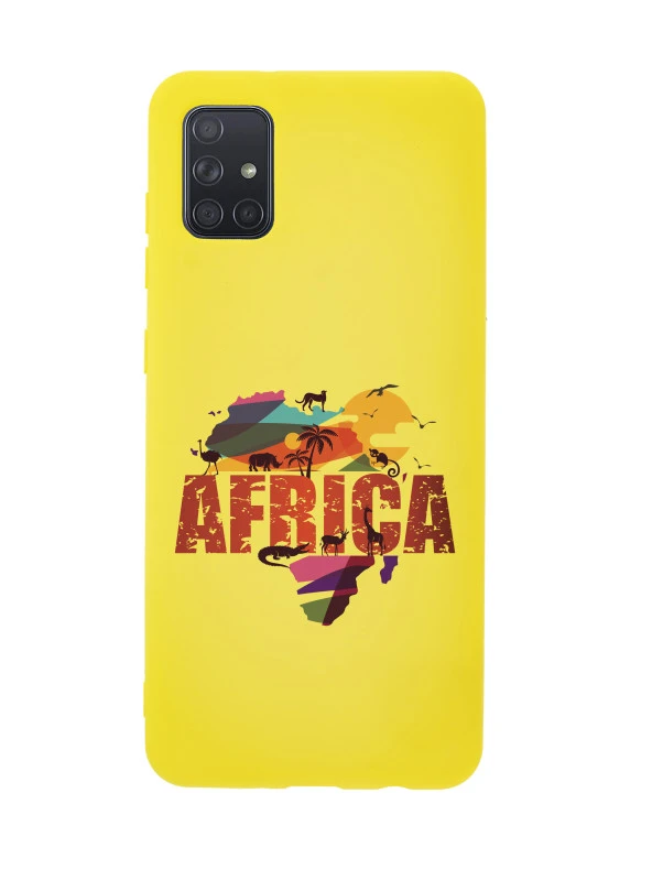 Samsung A71 Africa Premium Silikonlu Telefon Kılıfı - Resim 2
