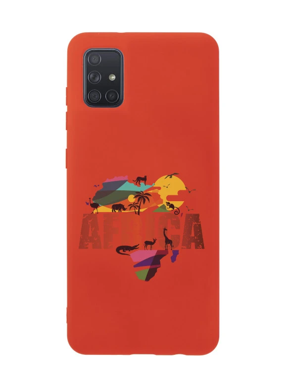 Samsung A71 Africa Premium Silikonlu Telefon Kılıfı - Resim 3