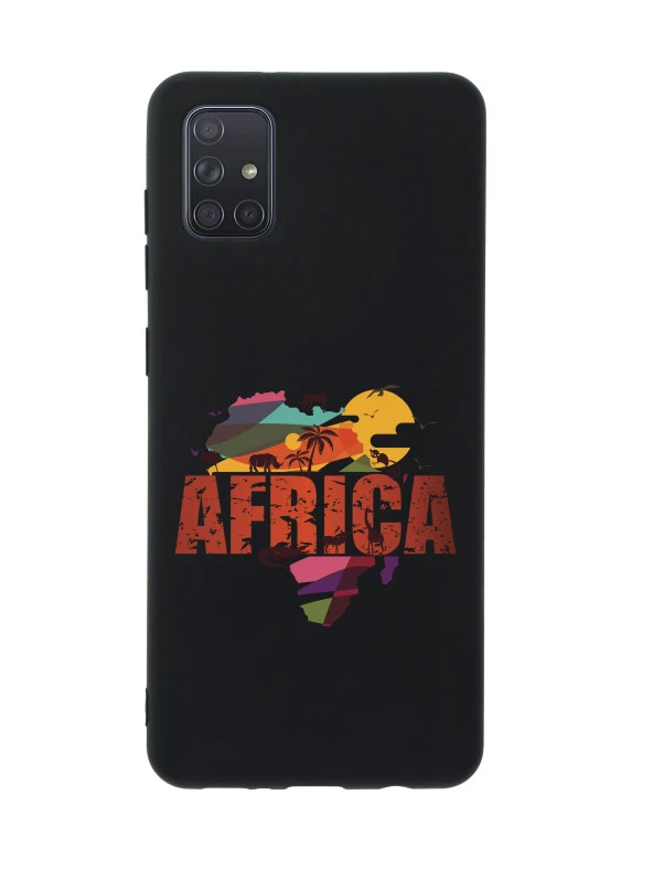 Samsung A71 Africa Premium Silikonlu Telefon Kılıfı - Resim 4