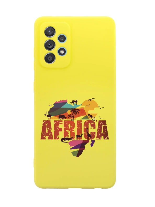 Samsung A72 Africa Premium Silikonlu Telefon Kılıfı ürün görseli 1