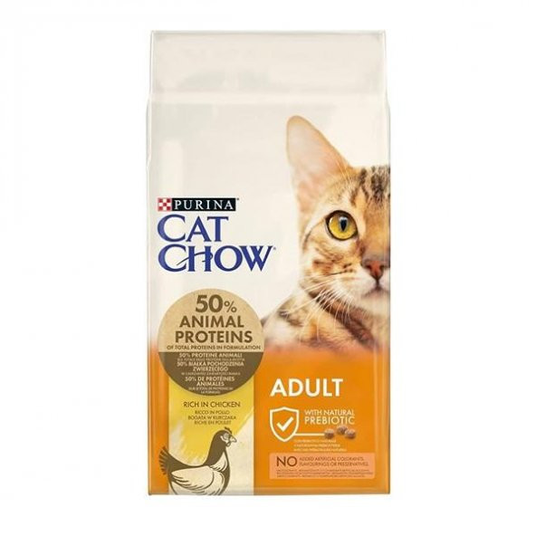 Cat Chow Hindili ve Tavuklu Yetişkin Kedi Maması 15Kg