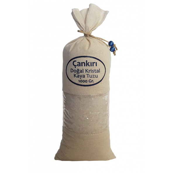 Çankırı Tuzu 1 Kg. Bez Torbada İri Taneli Çankırı Tuz