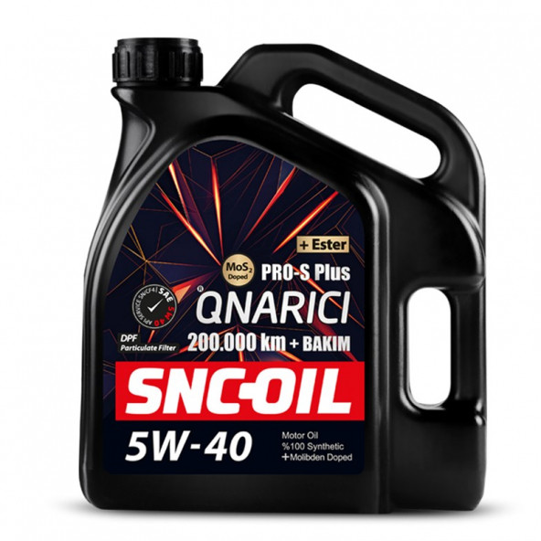 SNC OIL 200.000 + Bakım Pro-S Plus Onarıcı 5W-40 (4 Litre)