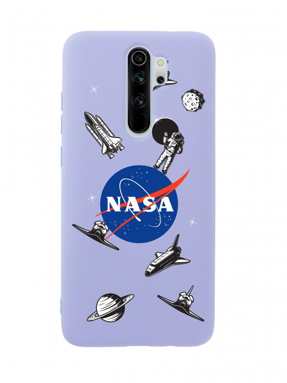 Xiaomi Redmi Note 8 Pro NASA Desenli Premium Silikonlu Telefon Kılıfı - 3