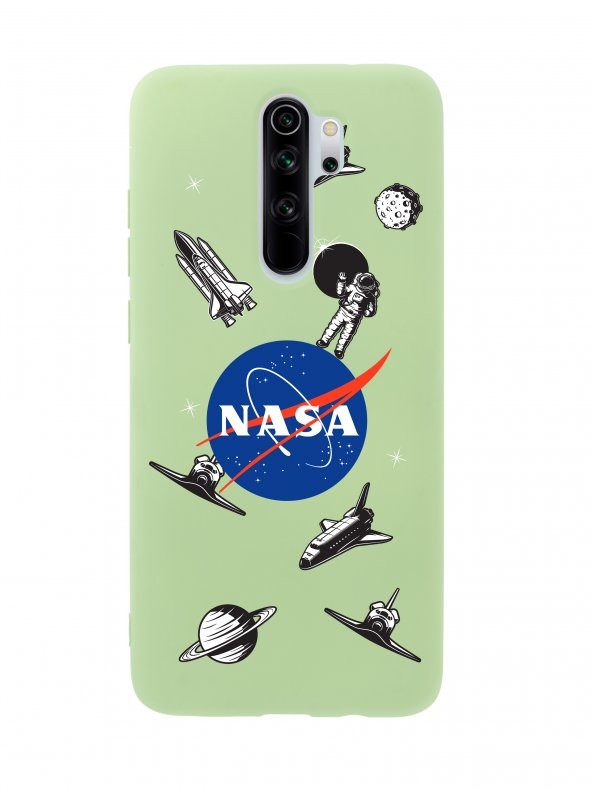 Xiaomi Redmi Note 8 Pro NASA Desenli Premium Silikonlu Telefon Kılıfı - 4