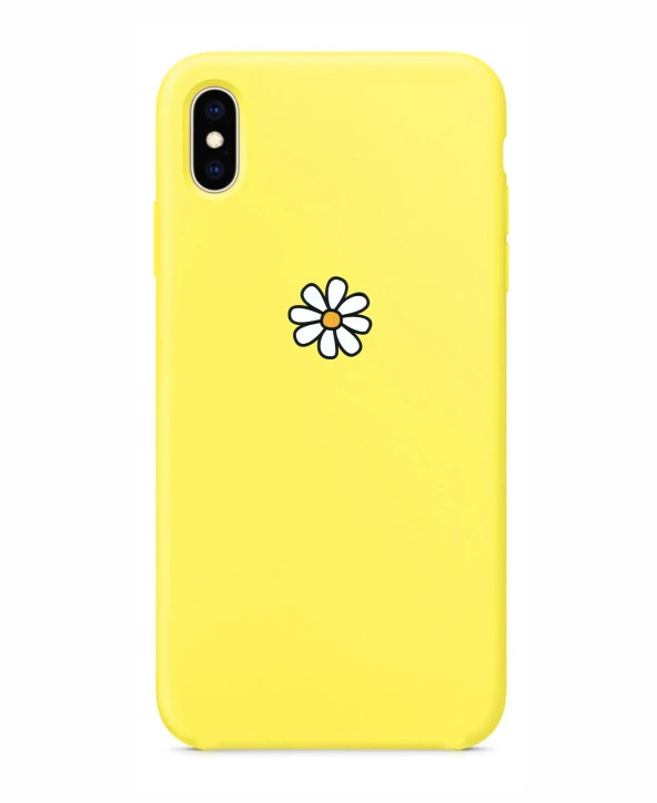 Papatya Tasarımlı iPhone Xs Max Telefon Kılıfı