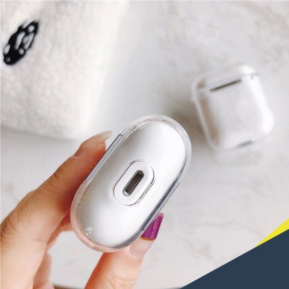 Pembe Çiçek Desenli Şeffaf AirPods Kılıfı Ş Harfli - 2