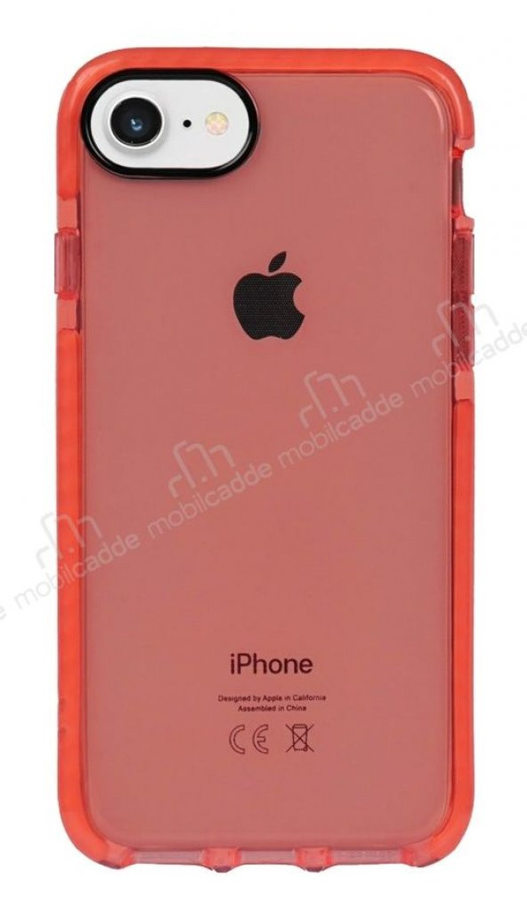 Eiroo Jelly iPhone SE 2022 Kırmızı Silikon Kılıf