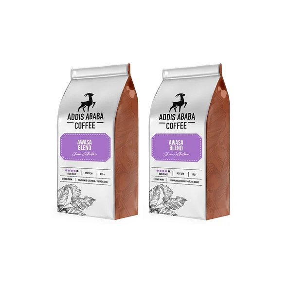 Addis Ababa Coffee Awasa Blend 2 li Avantajlı Paket 500 Gram Çekirdek Kahve