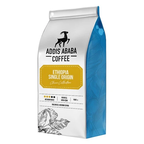 Addis Ababa Coffee Etiyopya Single Origin Çekirdek Kahve 1000 Gr.