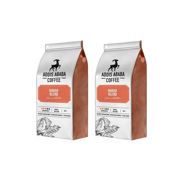 Addis Ababa Coffee Harar Blend 250 gr x 2