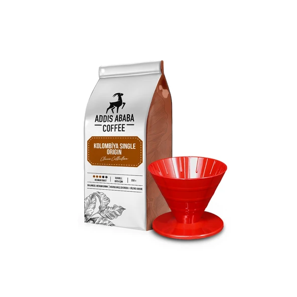 Addis Ababa Coffee Kolombiya Single Origin Coffee ve V60 Dripper