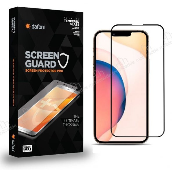 Dafoni iPhone 13 Curve Tempered Glass Premium Cam Ekran Koruyucu