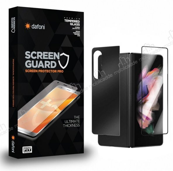 Samsung Galaxy Z Fold3 5G Ön + Arka Siyah Cam Ekran Koruyucu
