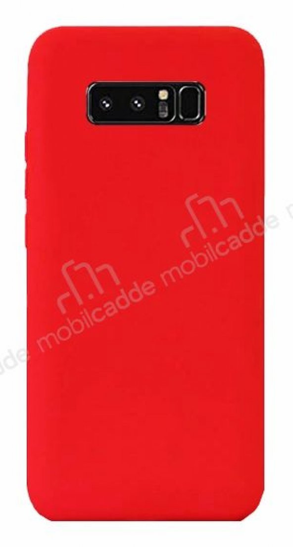 Eiroo Lansman Samsung Galaxy Note 8 Kırmızı Silikon Kılıf