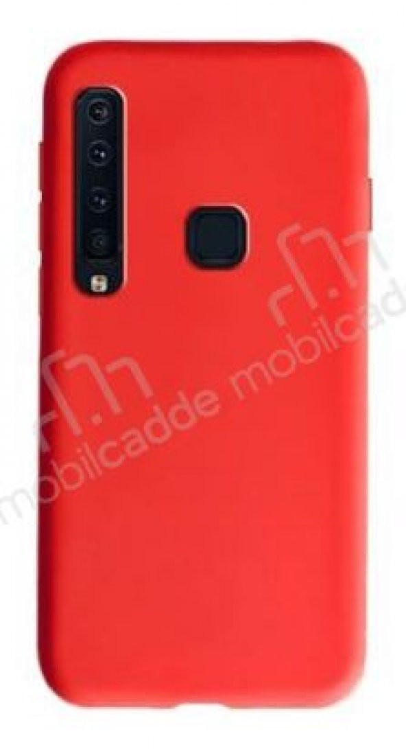 Eiroo Lansman Samsung Galaxy A9 2018 Kırmızı Silikon Kılıf