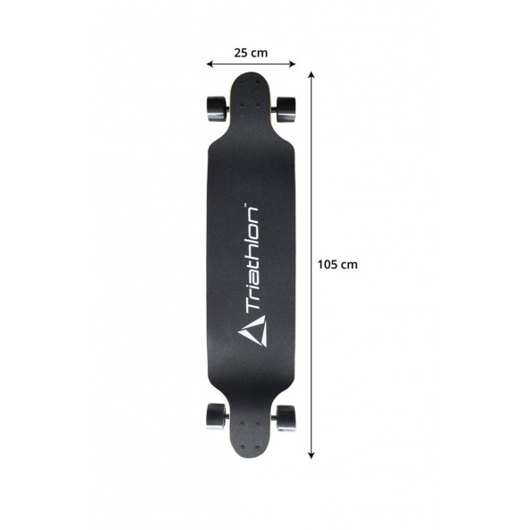 Triathlon T170 Longboard Ahşap Kaykay - 3