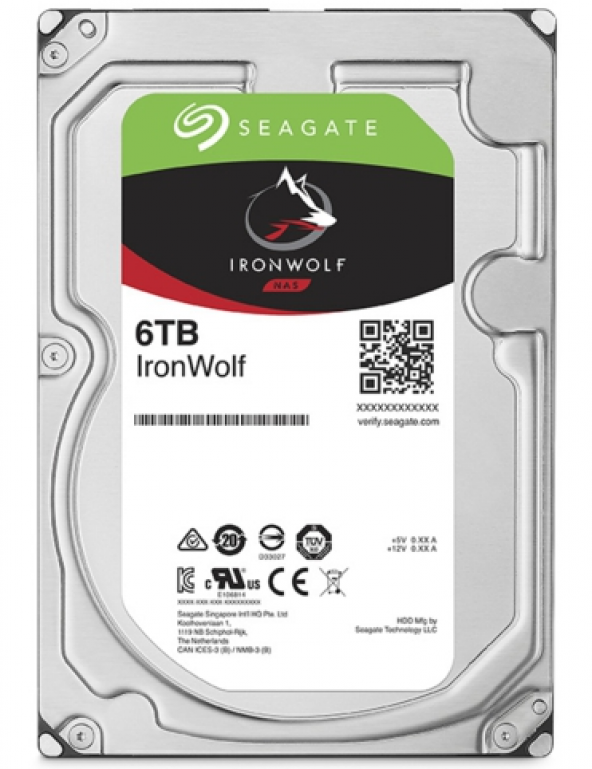 6TB SEAGATE IRONWOLF 5400RPM 256MB NAS ST6000VN001