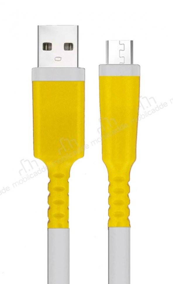 Micro USB Sarı Kablo Koruyucu