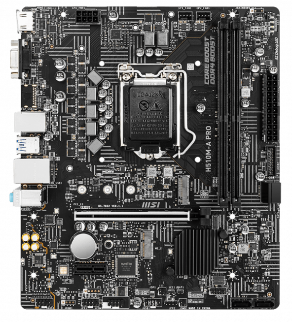MSI H510M-A PRO DDR4 3200MHz HDMI M.2 mATX 1200p - 2