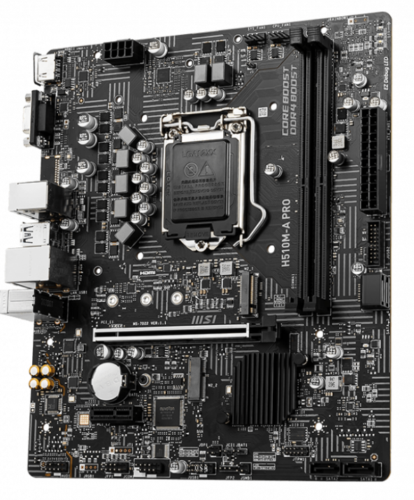 MSI H510M-A PRO DDR4 3200MHz HDMI M.2 mATX 1200p - 4