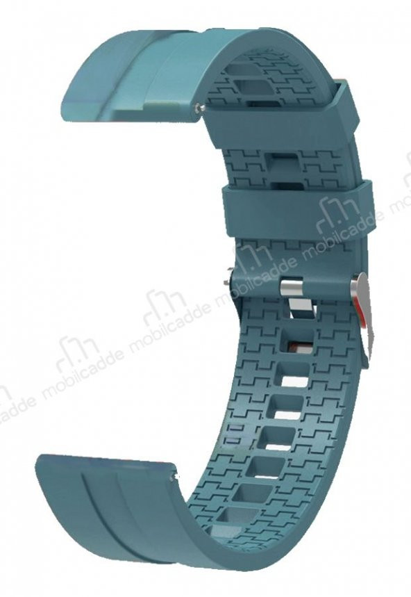 Eiroo Sport Huawei Watch GT 2e 46 mm Dark Blue Silikon Kordon