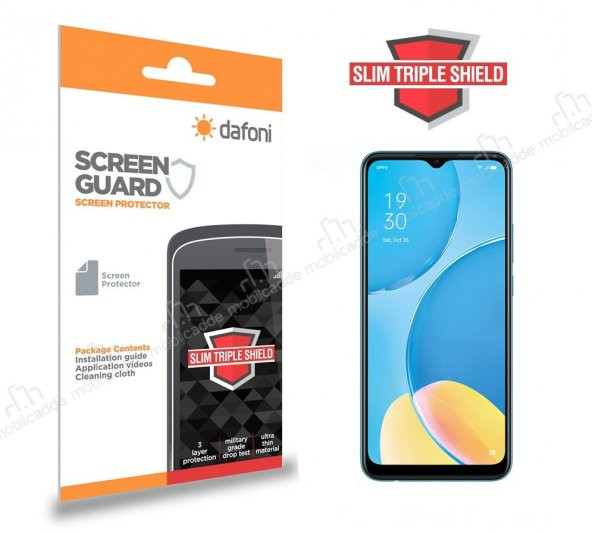 Dafoni Oppo A15s Slim Triple Shield Ekran Koruyucu