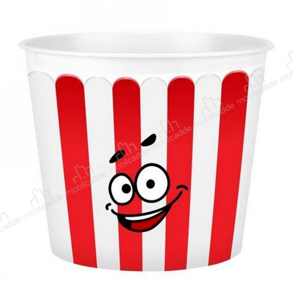 Popcorn Kırmızı Patlamış Mısır Kovası 4300 ml