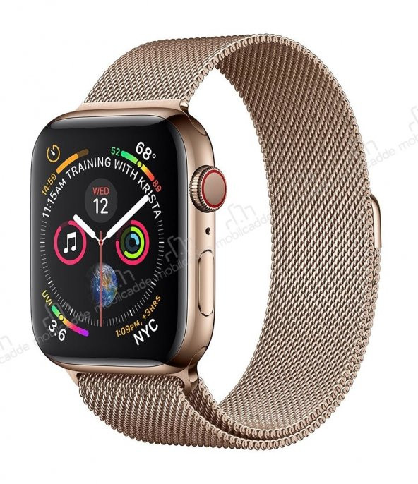 Eiroo Milanese Loop Amazfit GTR 42 mm Metal Gold Kordon