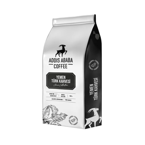Addis Ababa Coffee Yemen Türk Kahvesi 1000 Gr. (Çekirdek)