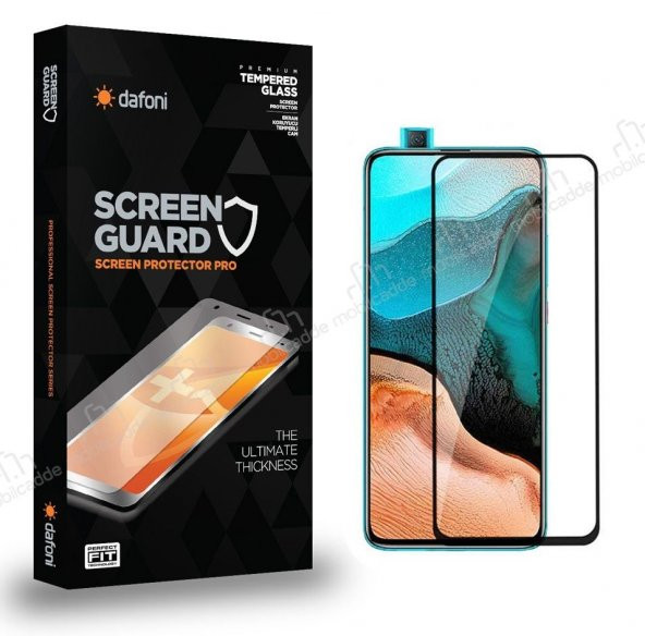 Dafoni Xiaomi Poco F2 Pro Tempered Glass Full Cam Ekran Koruyucu