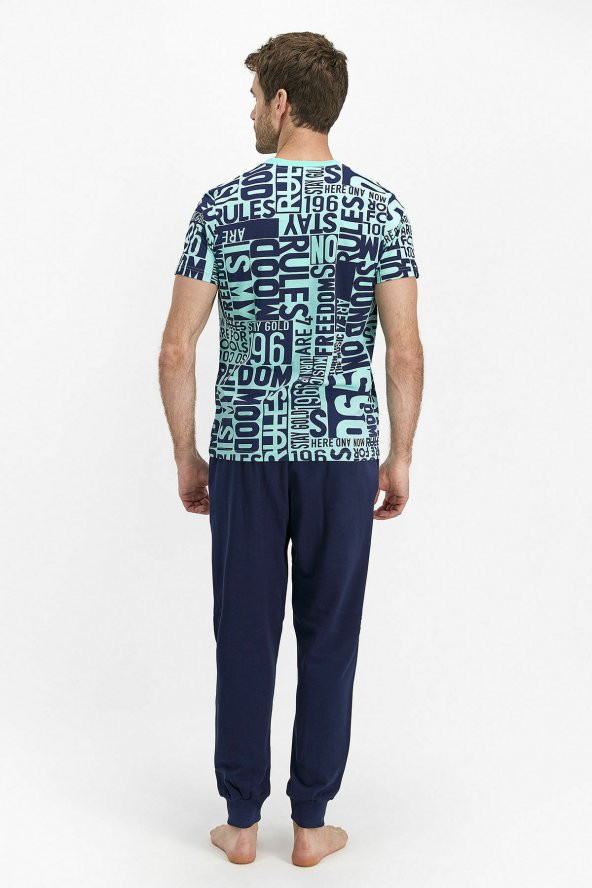 RolyPoly 2371 Freedom Erkek Kısa Kol Pijama Takımı - 4