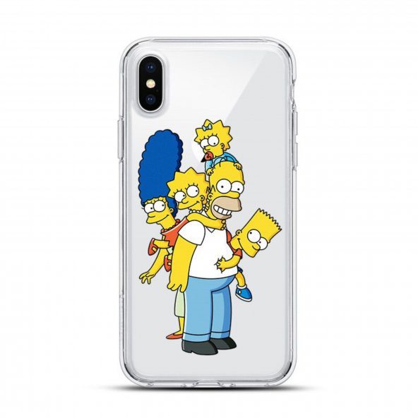 Komik Simpson Ailesi İphone Xs Max Telefon Kılıfı - 1