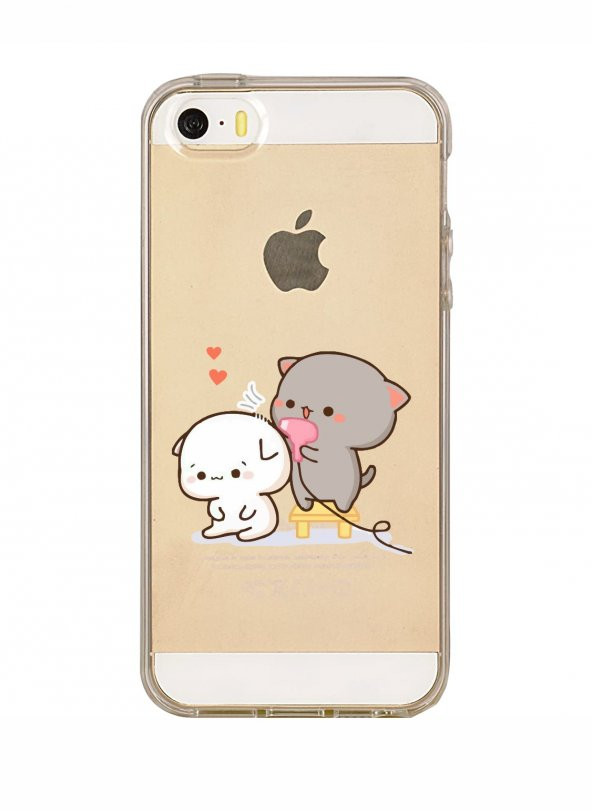 iPhone 5 Şirin Ayıcıklar Şeffaf Telefon Kılıfı - 1
