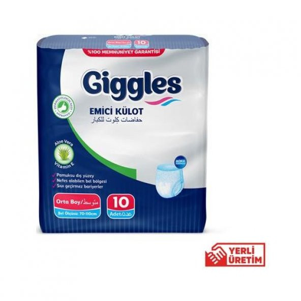 Giggles Emici Külot Hasta Bezi M Beden 10 Adet