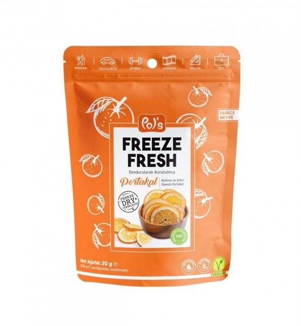 Pols Freeze Fresh Dried Portakal