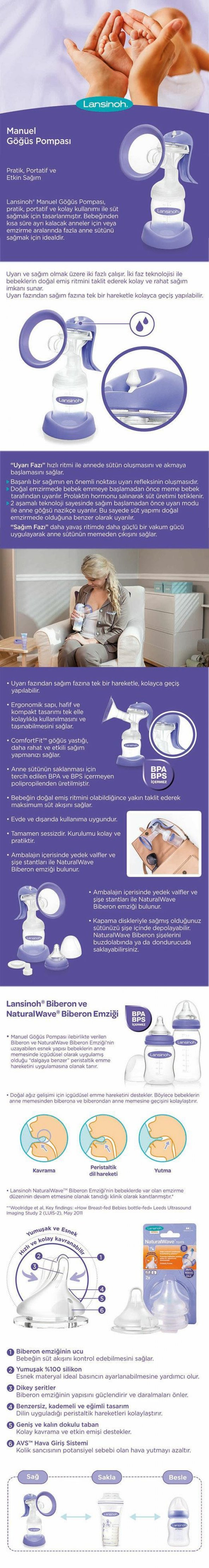 Lansinoh Manuel Göğüs Pompası (Yeni) - 6